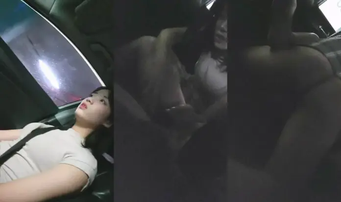 신작[미공개] 되게 찔끔 나왔다는 차간단녀
